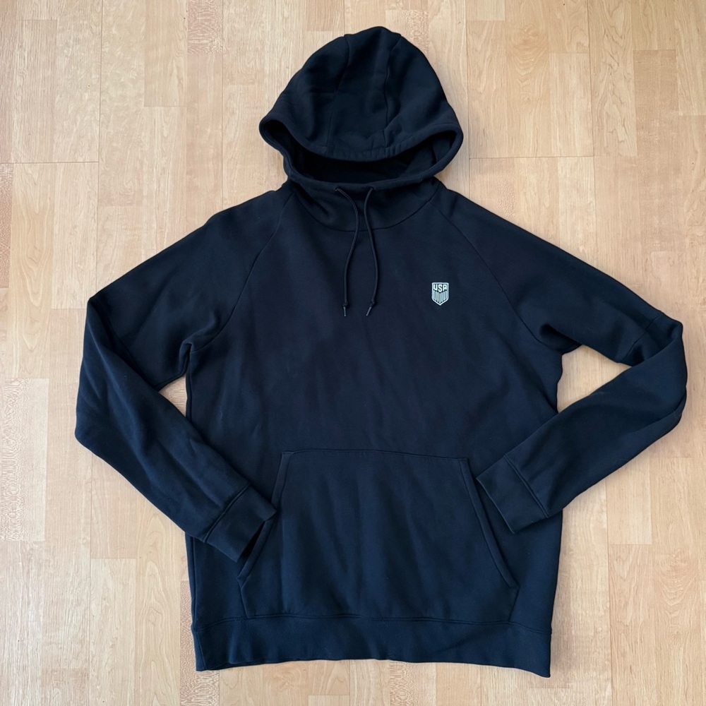 Men's Nike Black US Soccer Fleece Pullover Hoodie Large